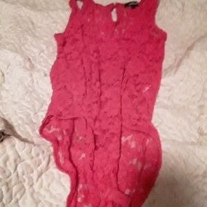 Sexy Red lace one piece small
